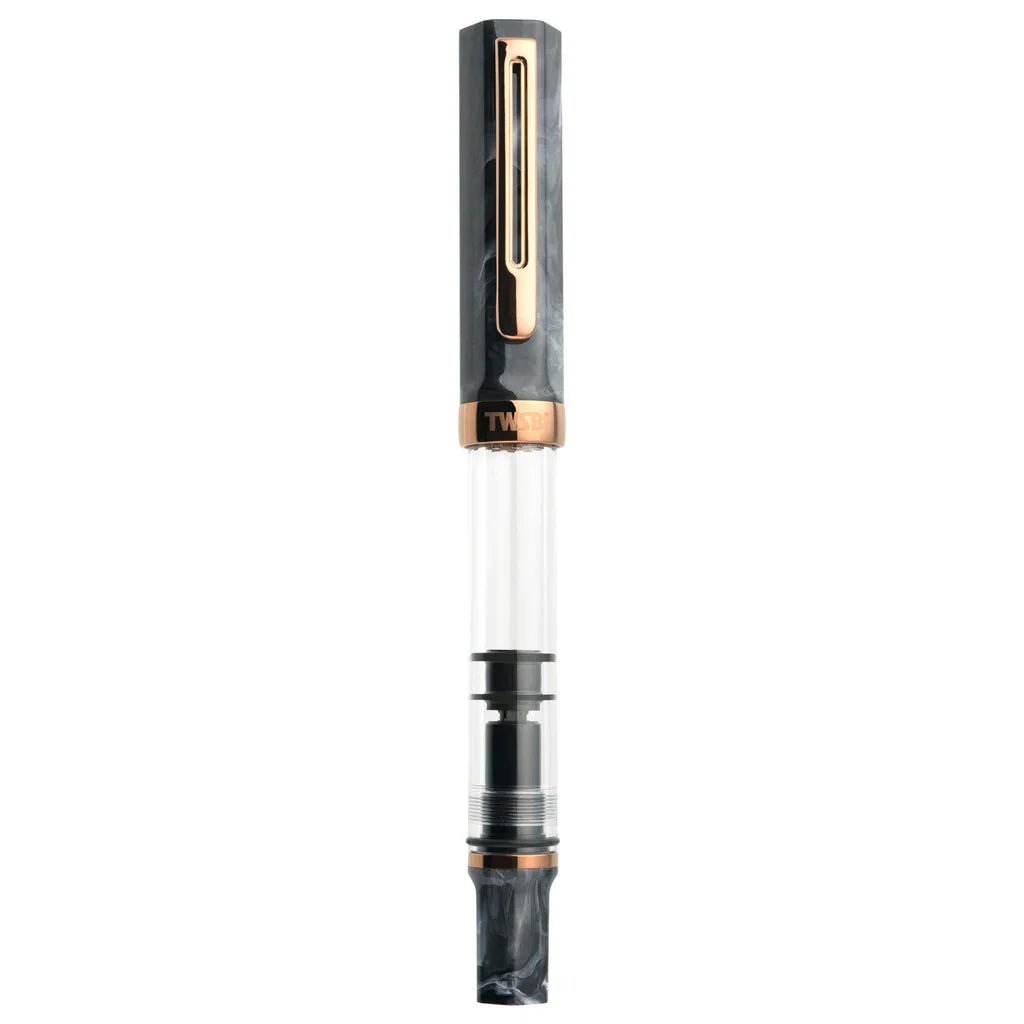 TWSBI ECO Black Marble with Bronze Fountain Pen - Satyam Collection
