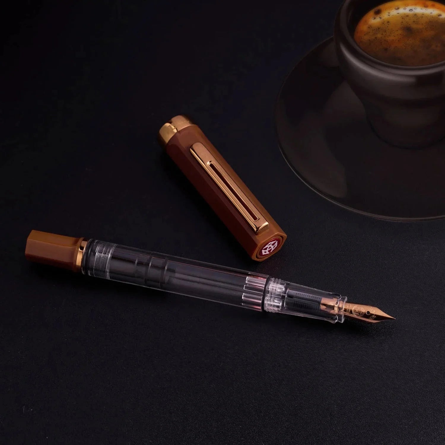 Twsbi Eco Espresso Bronze Fountain Pen - penpencilink