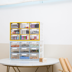Sysmax | Multi Utility  Storage Box | 9 Drawers | Organizer | Yellow | Up System | For Office & Home