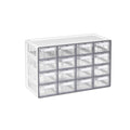 Sysmax | Multi Utility  Storage Box | 16 Drawers | Organizer | Grey | Up System | For Office & Home