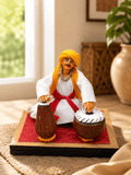 Warkari Terracotta Statue – Traditional Maharashtrian Devotional - Satyam Collection