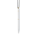 Ystudio Classic Revolve Portable Ballpoint Pen Brass (White finish)