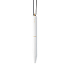 Ystudio Classic Revolve Portable Ballpoint Pen Brass (White finish)