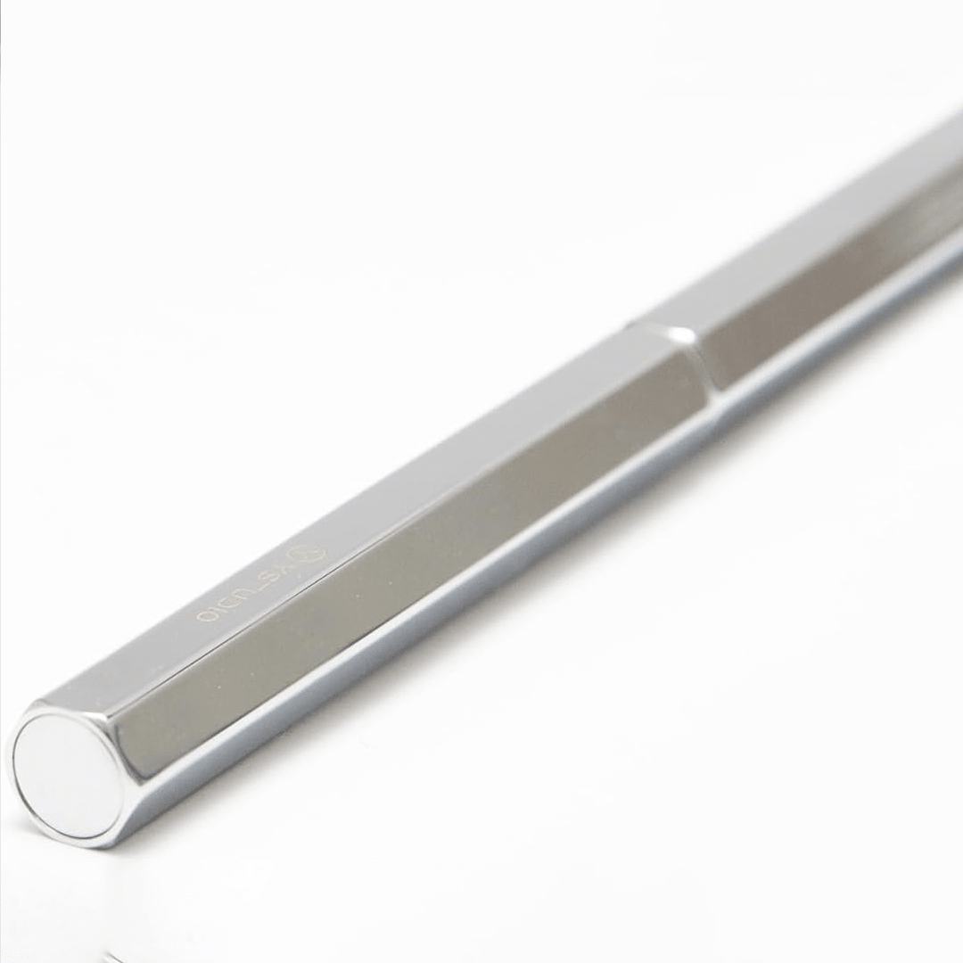 Ystudio Ballpoint Pen – Classic Revolve in Spring Shiny Silver - Satyam Collection
