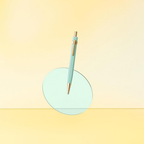 Ystudio Glamour Evolve Ocean Sustainable Ballpoint Pen in Teal Green