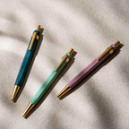 Ystudio Ballpoint Pen - Glamour Evolve, Ocean Sustainable in Sea Indigo