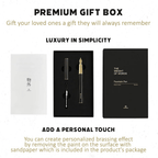 Ystudio Classic Revolve Fountain Pen - Black Hexogon | Medium Nib - Satyam Collection