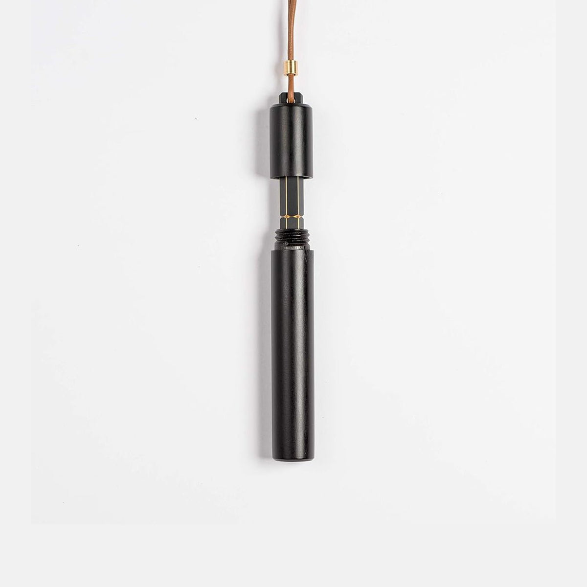 Ystudio Classic Revolve Portable Fountain Pen – Black Metal (Medium Nib) - Satyam Collection