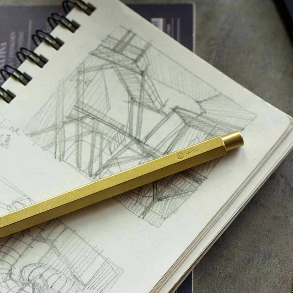 Ystudio Classic Revolve Sketching Pencil – 2.0mm Brass Body