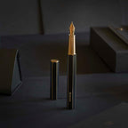 Ystudio Classic Revolve Fountain Pen - Black Hexogon | Medium Nib