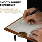 Ystudio Classic Revolve Fountain Pen - Black Hexogon | Medium Nib