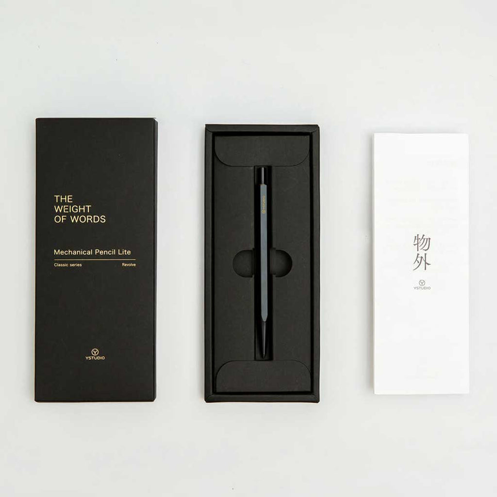 Ystudio Classic Revolve 0.7mm Mechanical Pencil Lite – Brass Black