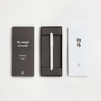 Ystudio Resin Series – Fountain Pen in White Colour | Medium Nib - Satyam Collection