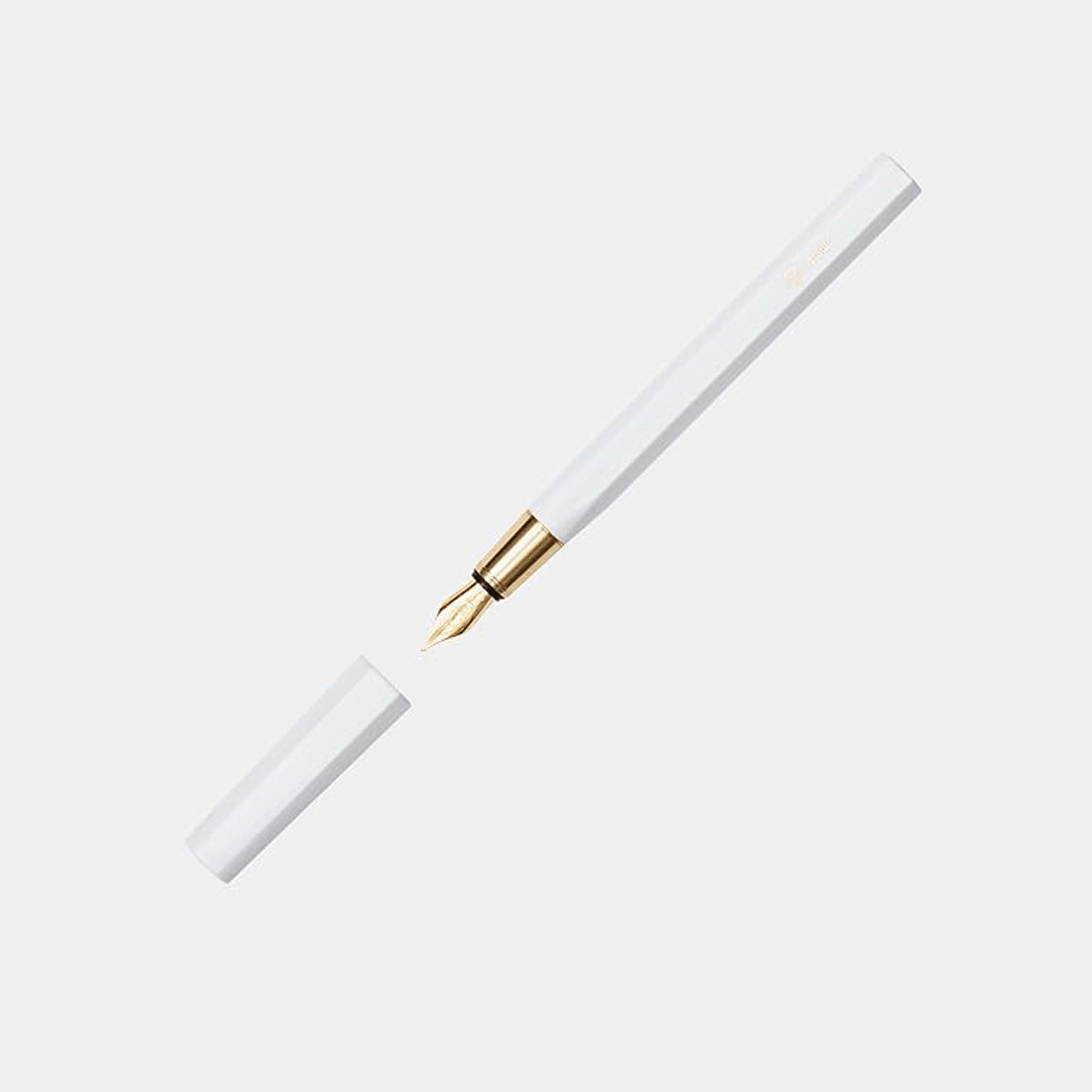 Ystudio Resin Series – Fountain Pen in White Colour | Medium Nib - Satyam Collection
