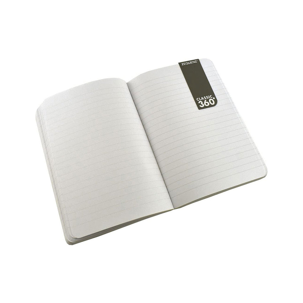 Zequenz 360 Roll Up Jounal Classic Soft Bound Journal, Cover Notebook, Small, 4 x 5.5, 200 Sheets / 400 Pages, Ruled, Lined Paper, Red - Satyam Collection