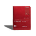 Zequenz 360 Roll Up Jounal Classic Soft Bound Journal, Cover Notebook, Small, 4 x 5.5, 200 Sheets / 400 Pages, Ruled, Lined Paper, Red - Satyam Collection