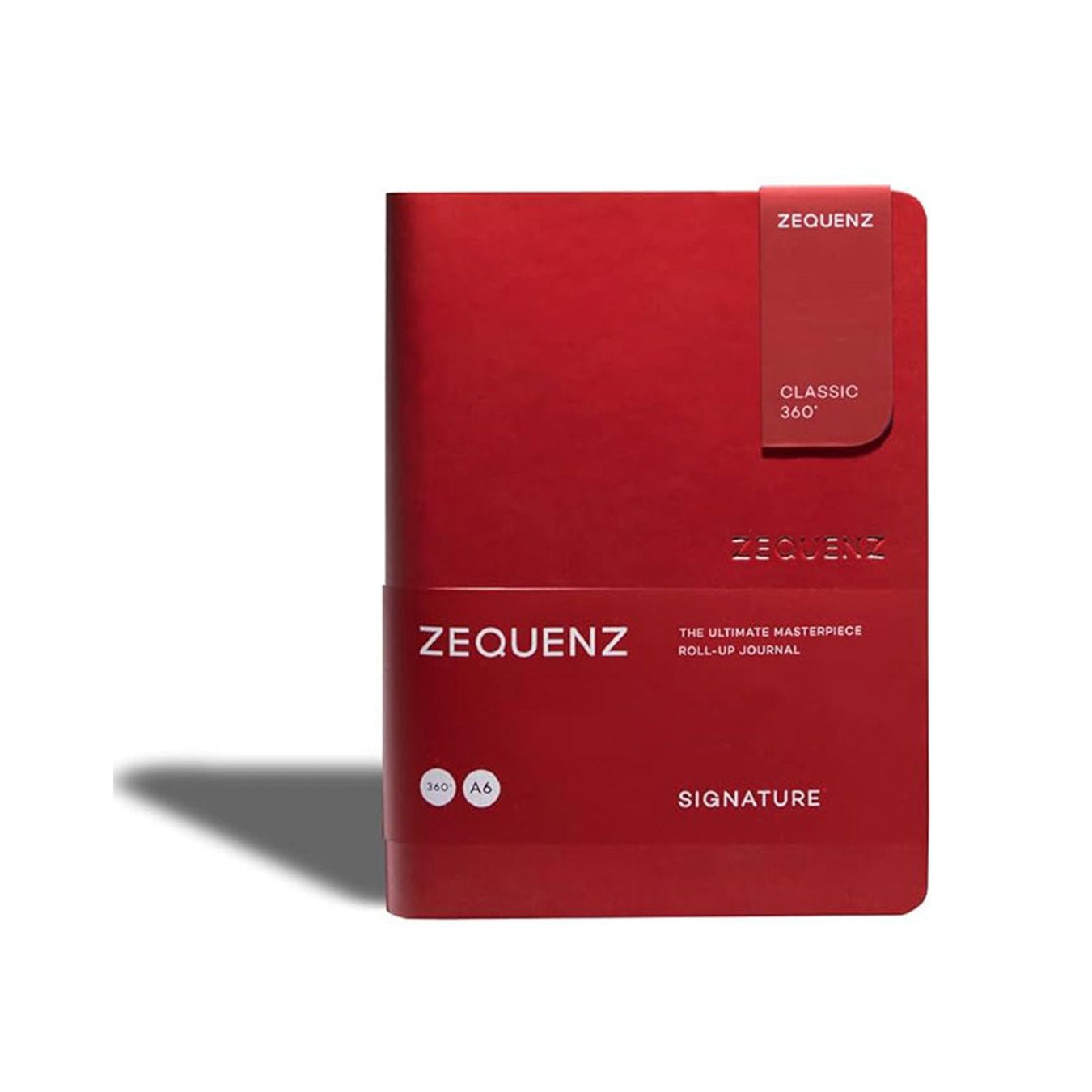 Zequenz 360 Roll Up Jounal Classic Soft Bound Journal, Cover Notebook, Small, 4 x 5.5, 200 Sheets / 400 Pages, Ruled, Lined Paper, Red - Satyam Collection