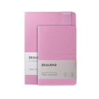 Zequenz A5 & A6- Lilac Notebook Set Dotted Acid Free Paper 200 Pages Each 80GSM 360 Degree Flexibility 100% Handmade Fountain Pen Friendly Color Series Pack of 2 Notebooks - Satyam Collection