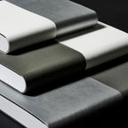 Zequenz A5 & A6 Size Notebook Set Pack of 2 Squared & Blank Acid Free Paper 400 Pages Each Book 70GSM 360 Degree Flexibility 100% Handmade Basic Plus Series Silver Grey Book - Satyam Collection