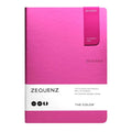 Zequenz A5 Size Magenta Pink Slim Notebook Dotted Acid Free Paper 200 Pages 80GSM 360 Degree Flexibility 100% Handmade Fountain Pen Friendly Color Series Bookmark Included - Satyam Collection
