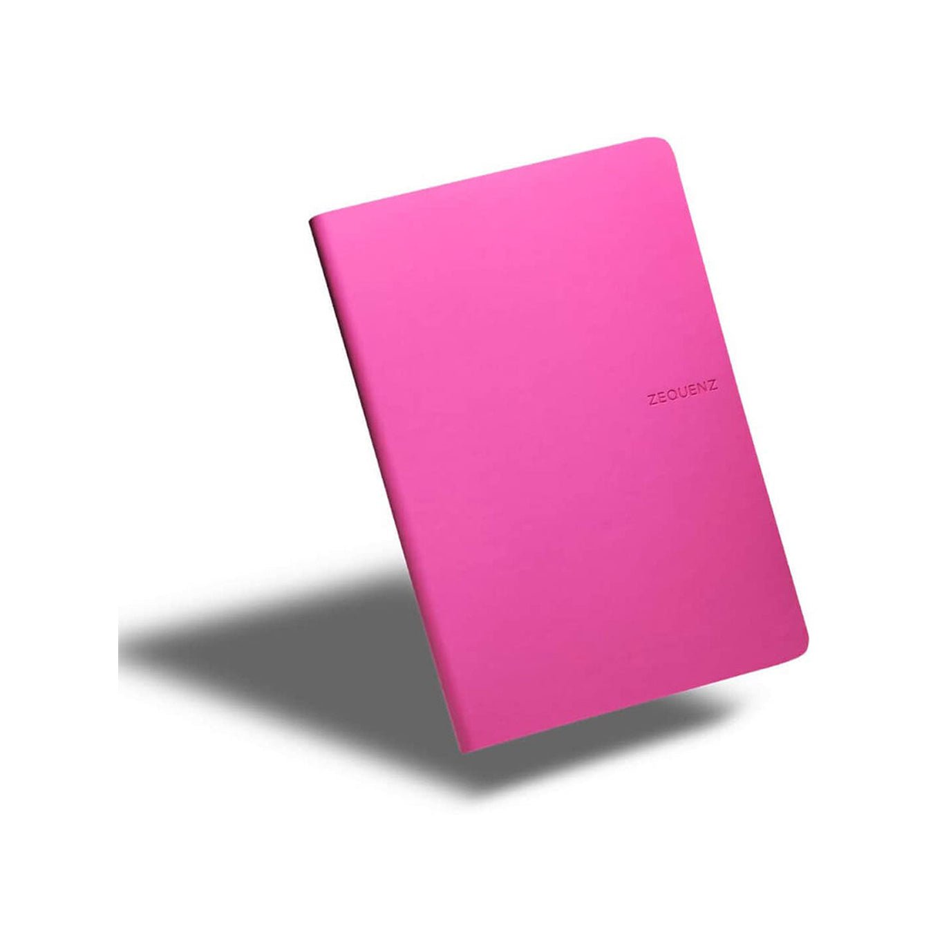 Zequenz A5 Size Magenta Pink Slim Notebook Dotted Acid Free Paper 200 Pages 80GSM 360 Degree Flexibility 100% Handmade Fountain Pen Friendly Color Series Bookmark Included - Satyam Collection