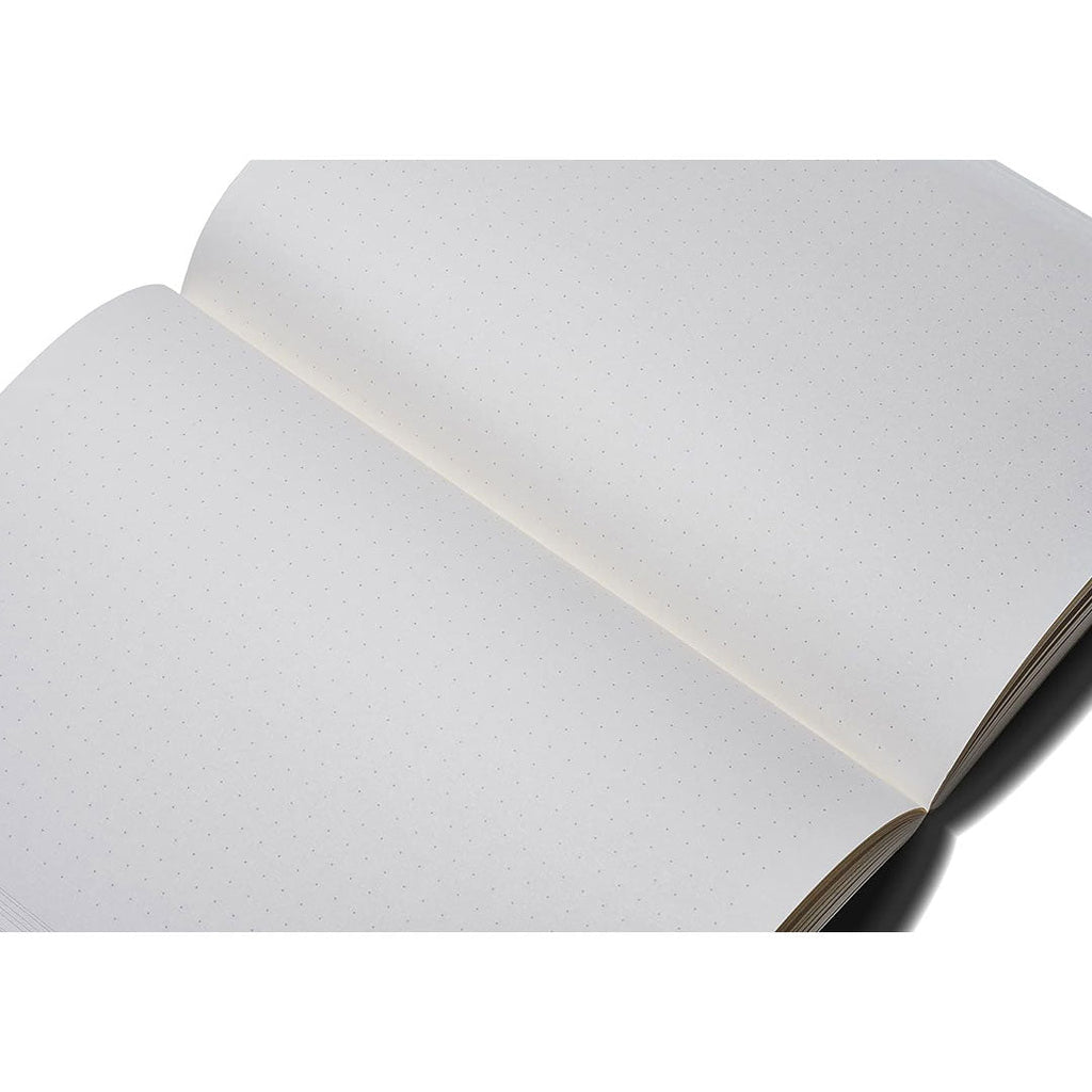 Zequenz A5 Size Ocean Blue Slim Notebook Dotted Acid Free Paper 200 Pages 80GSM 360 Degree Flexibility 100% Handmade Fountain Pen Friendly Color Series Bookmark Included - Satyam Collection