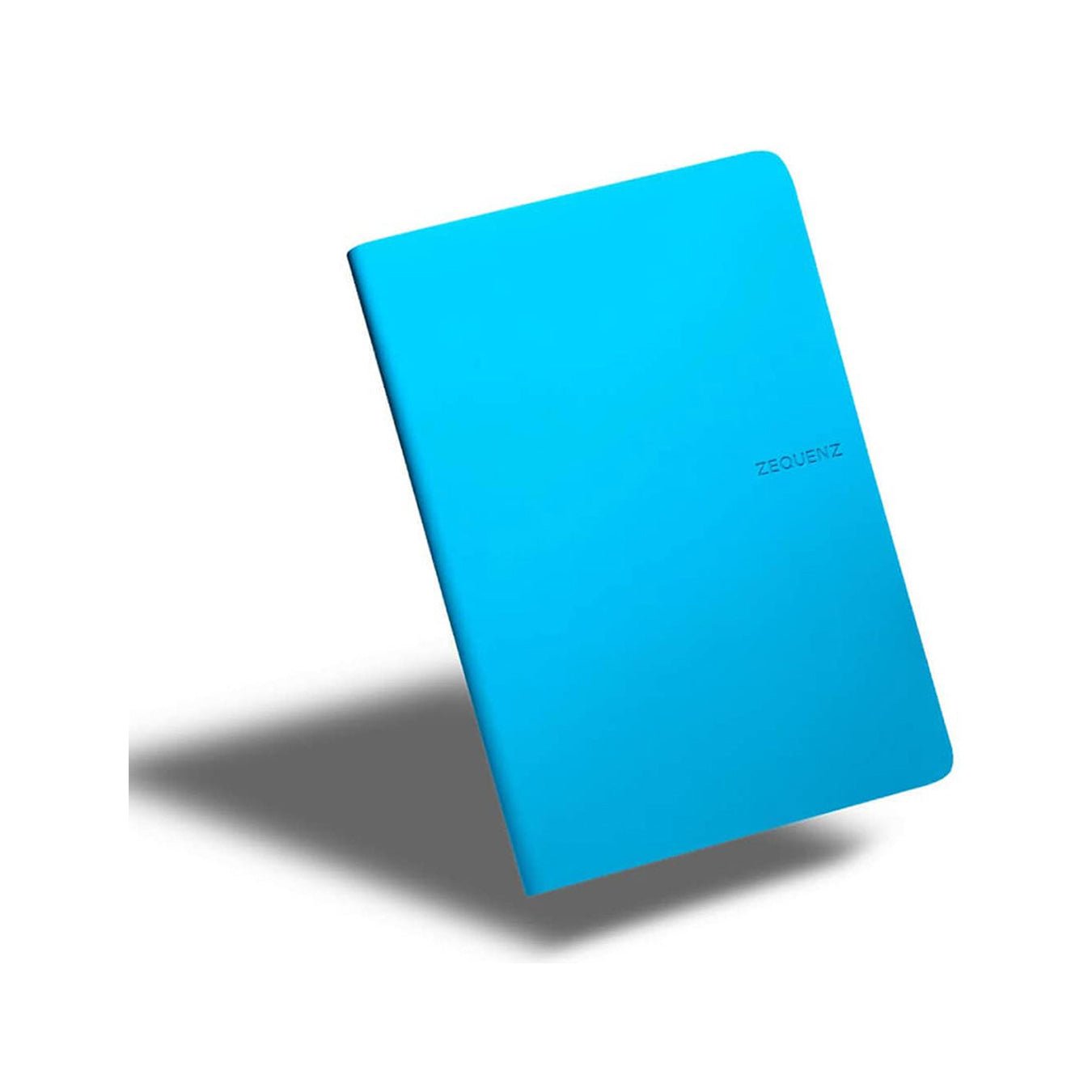 Zequenz A5 Size Ocean Blue Slim Notebook Dotted Acid Free Paper 200 Pages 80GSM 360 Degree Flexibility 100% Handmade Fountain Pen Friendly Color Series Bookmark Included - Satyam Collection