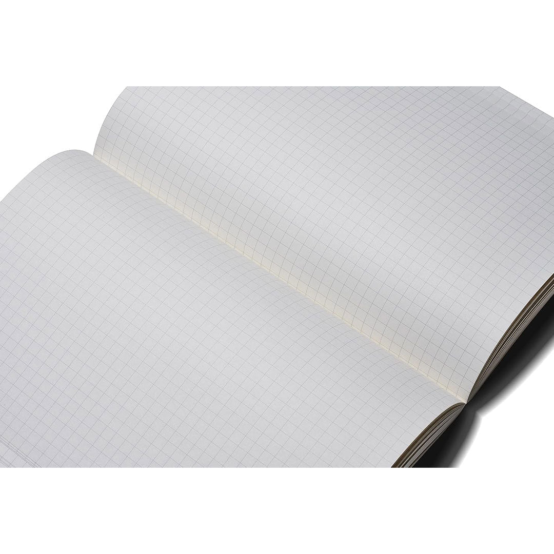 Zequenz A5 Size Peach Slim Notebook Squared Acid Free Paper 200 Pages 80GSM 360 Degree Flexibility 100% Handmade Fountain Pen Friendly Color Series Bookmark Included - Satyam Collection