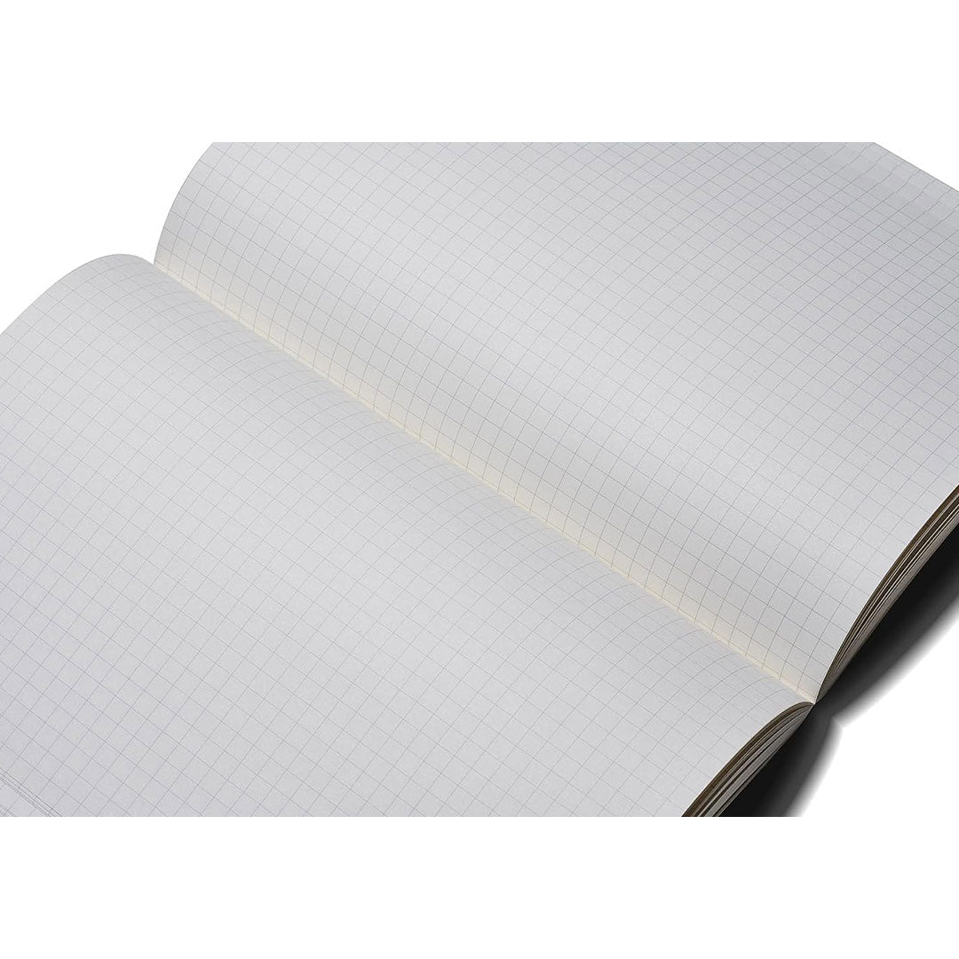 Zequenz A5 Size Terra Brown Slim Notebook Squared Acid Free Paper 200 Pages 80GSM 360 Degree Flexibility 100% Handmade Fountain Pen Friendly Color Series Bookmark Included - Satyam Collection