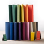 Zequenz A5 Size Turquoise Blue Slim Notebook Squared Acid Free Paper 200 Pages 80GSM 360 Degree Flexibility 100% Handmade Fountain Pen Friendly Color Series Bookmark Included - Satyam Collection