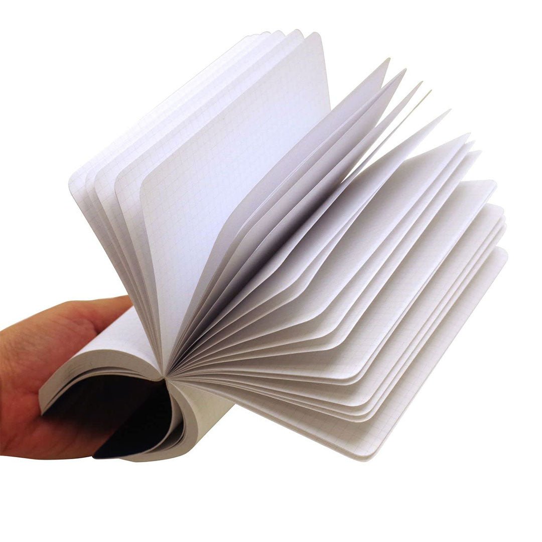 Zequenz A6 Notebook â€“ Dark Grey | Squared | 128 Sheets, 70 GSM | Soft Cover Journal | Galaxy Series - Satyam Collection