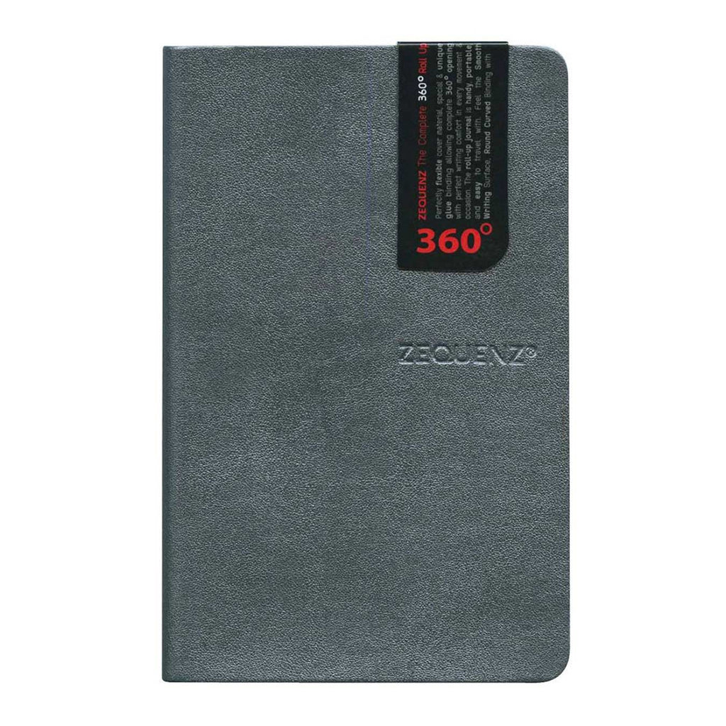 Zequenz A6 Notebook – Dark Grey | Squared | 128 Sheets, 70 GSM | Soft Cover Journal | Galaxy Series