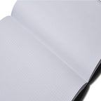 Zequenz A6 Size Grey White Notebook Squared & Blank Acid Free Paper 200 Pages each Ruling 400 Pages 70GSM 360 Degree Flexibility 100% Handmade PU and White paper Basic Plus Series - Satyam Collection