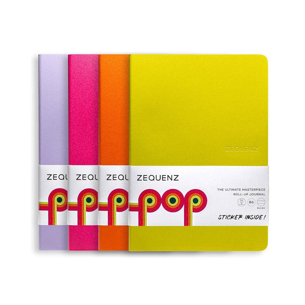 Zequenz B6 Notebook Set of 4 â€“ Ruled, 120 Pages, 80gsm - Satyam Collection