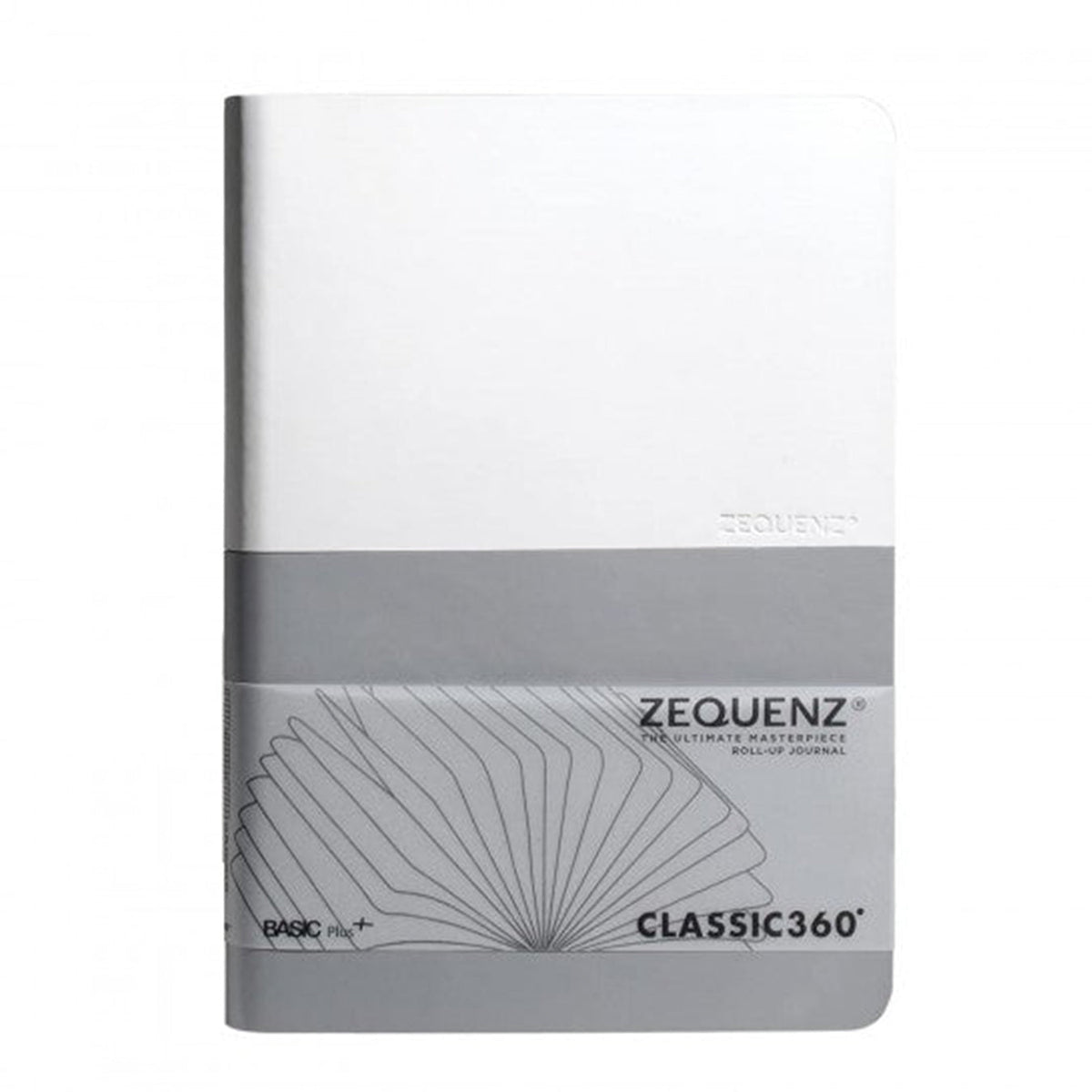 Zequenz Basic+ A5 Ruled and Blank Notebook â€“ Silver-White - Satyam Collection