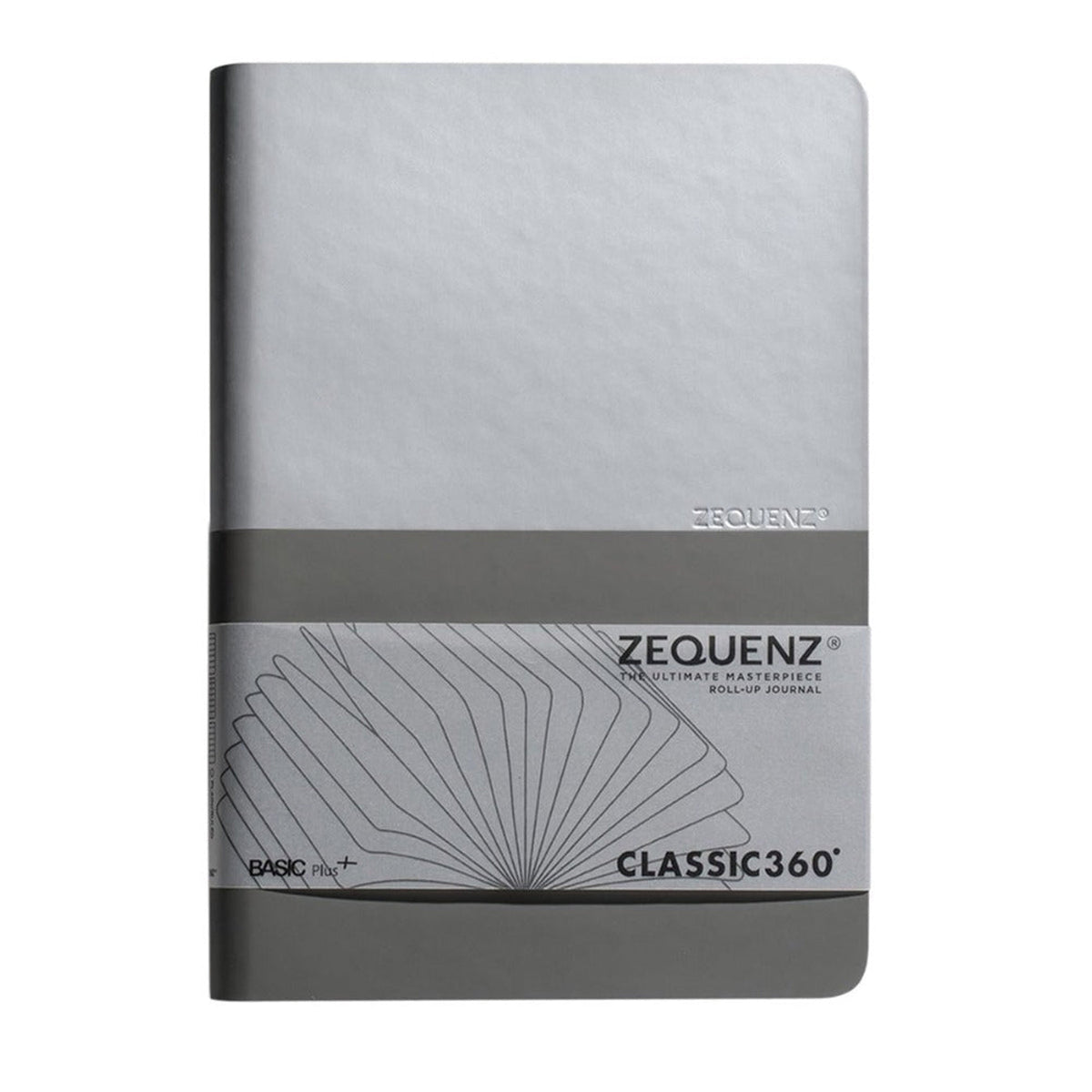 Zequenz Basic+ A5 Squared and Blank Notebook â€“ Silver-Grey - Satyam Collection