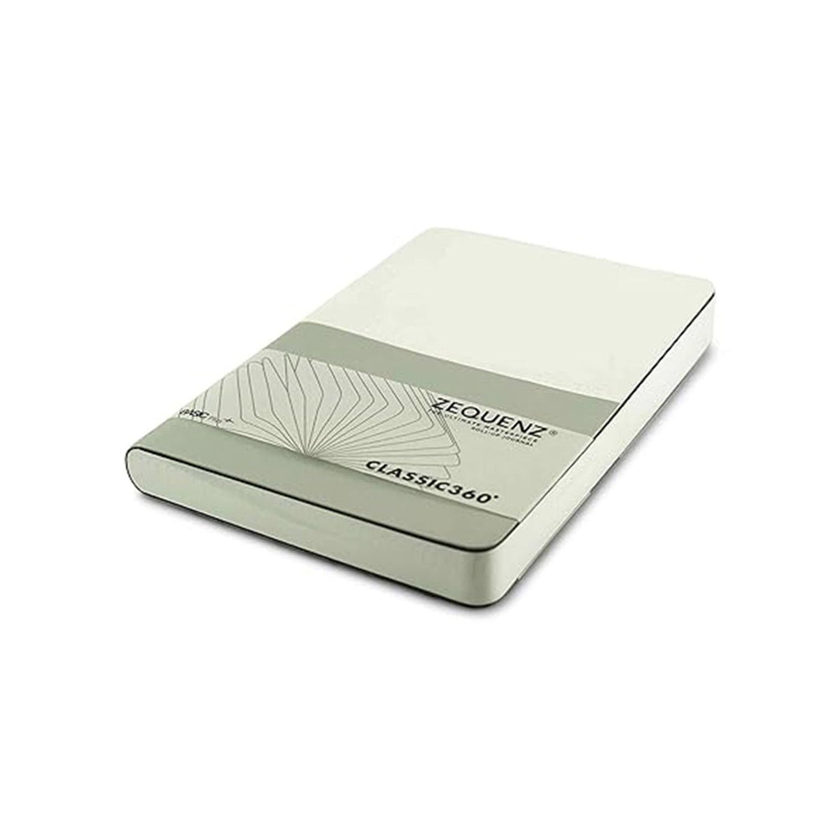Zequenz Basic+ A5 Squared and Blank Notebook – Silver-White - Satyam Collection