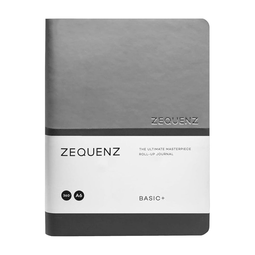 Zequenz Basic+ A6 Squared and Blank Notebook - Black Grey - Satyam Collection