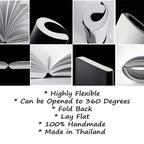 Zequenz Basic+ A6 Squared and Blank Notebook - Black Grey - Satyam Collection