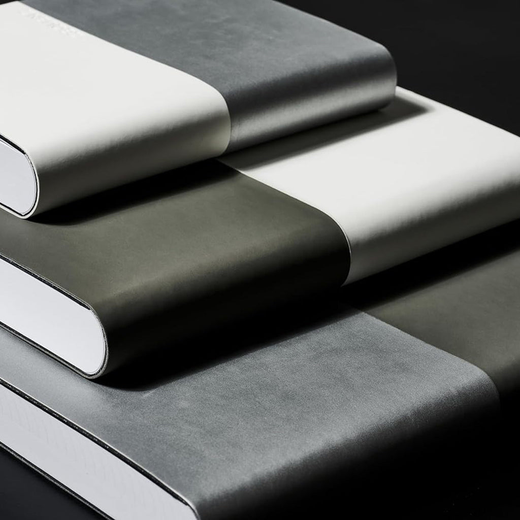 Zequenz Basic+ A6 Squared and Blank Notebook - Black Grey - Satyam Collection