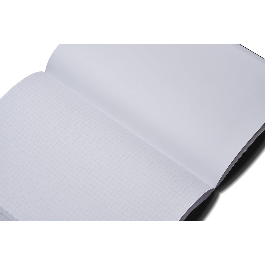 Zequenz Basic+ A6 Squared and Blank Notebook - Black Grey - Satyam Collection