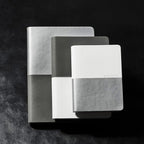 Zequenz Basic+ A6 Squared and Blank Notebook - Black Grey - Satyam Collection