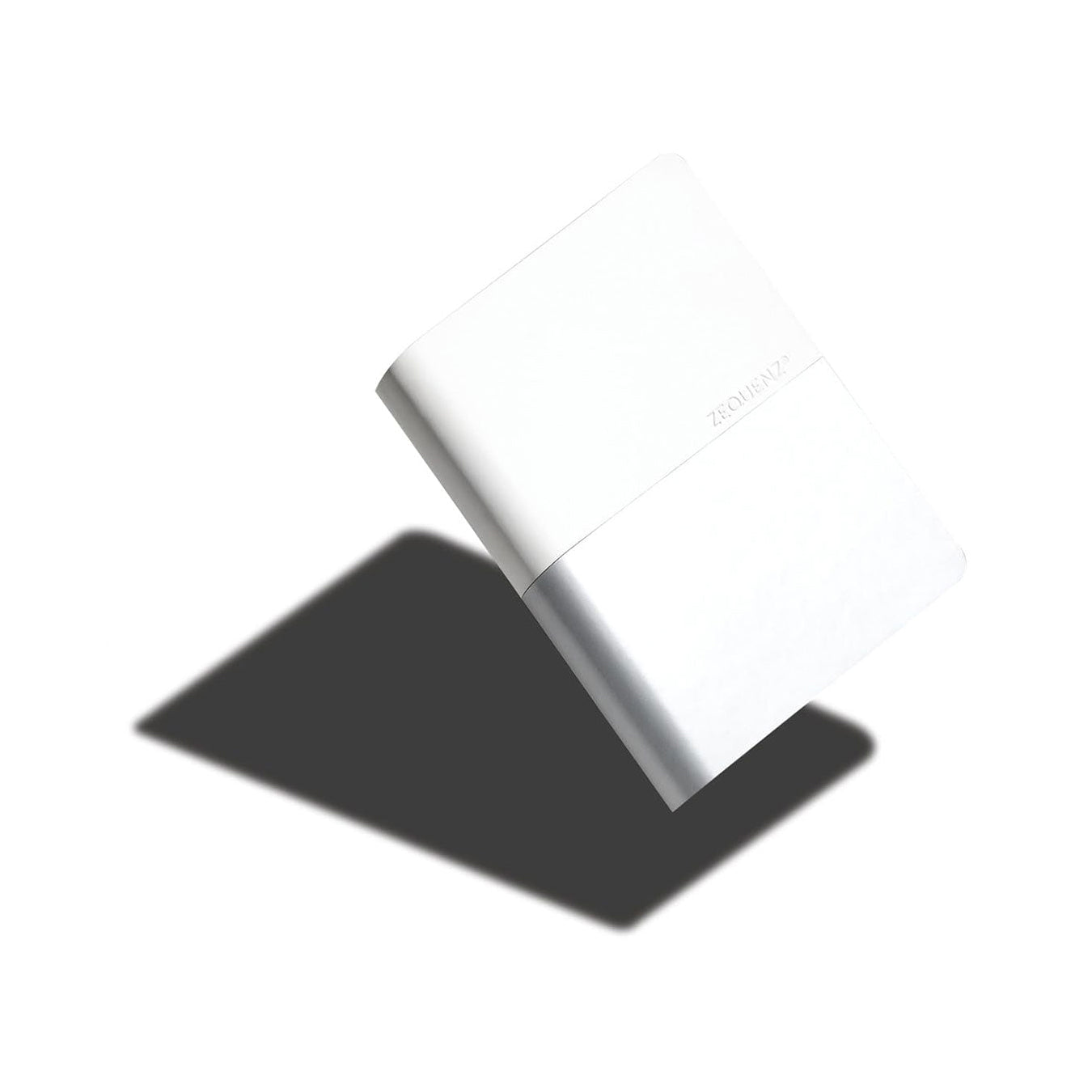 Zequenz Basic+ A6 Squared and Blank Notebook – White Silver