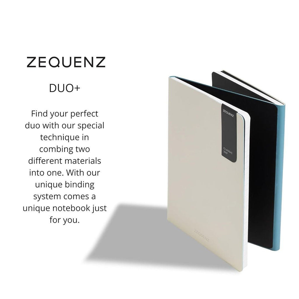 Zequenz DUO+ A6 Ruled and Blank Notebook – Arctic Sky - Satyam Collection
