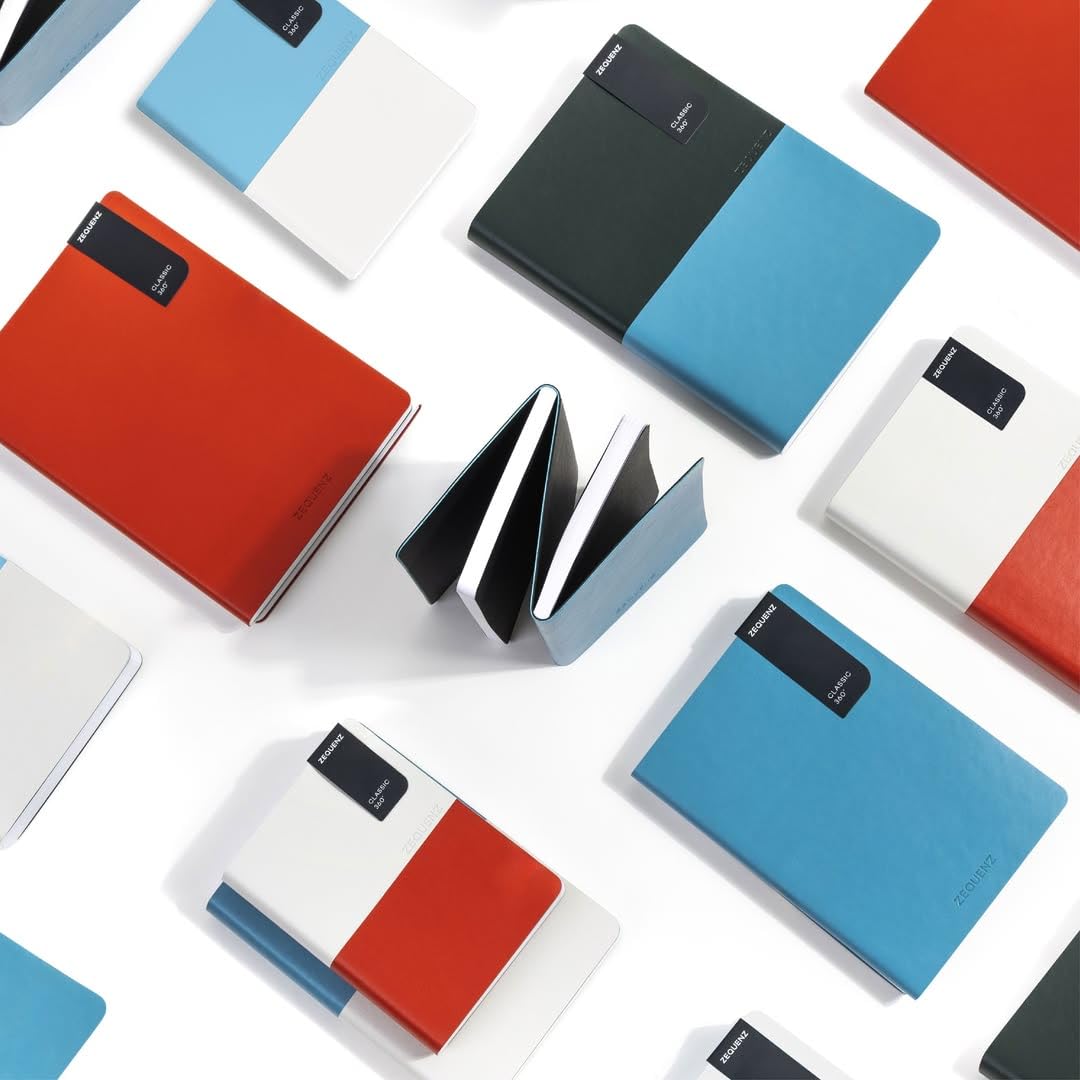 Zequenz DUO+ A6 Ruled and Blank Notebook – Arctic Sky - Satyam Collection