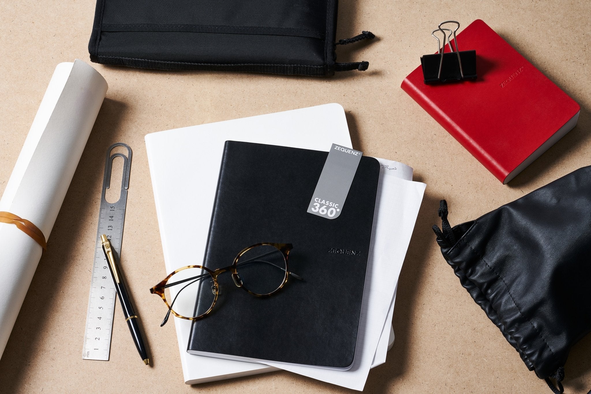 Zequenz | Signature Classic | A5 Black | Squared - Satyam Collection