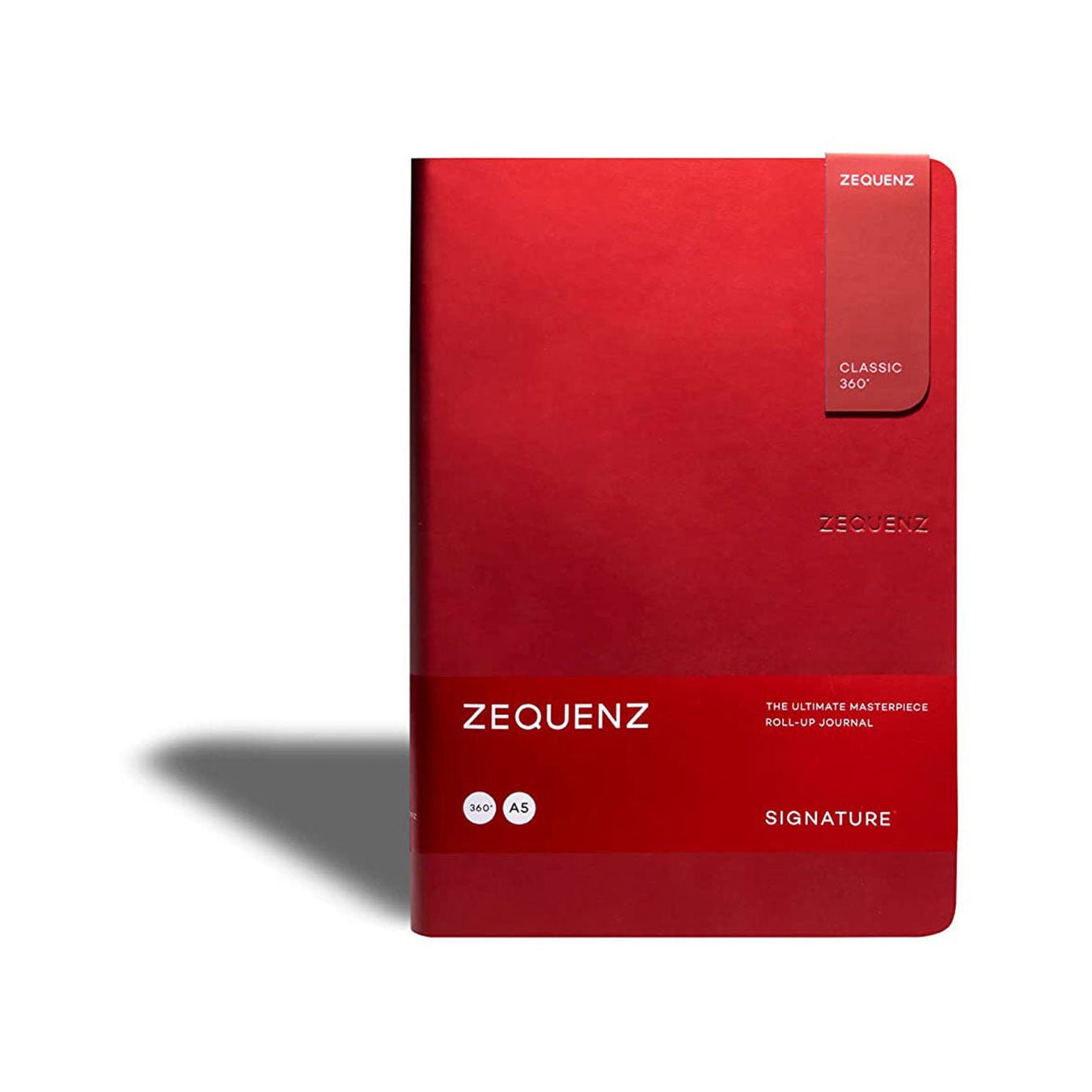 Zequenz Signature Classic A5 Ruled Notebook - Red - Satyam Collection