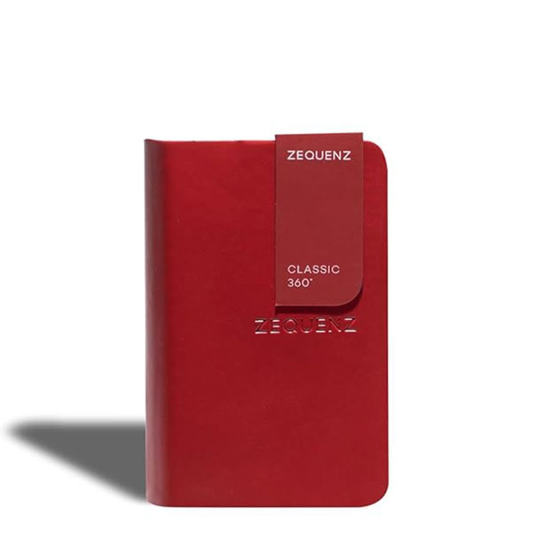 Zequenz Signature Classic A7 Ruled Notebook – Red - Satyam Collection