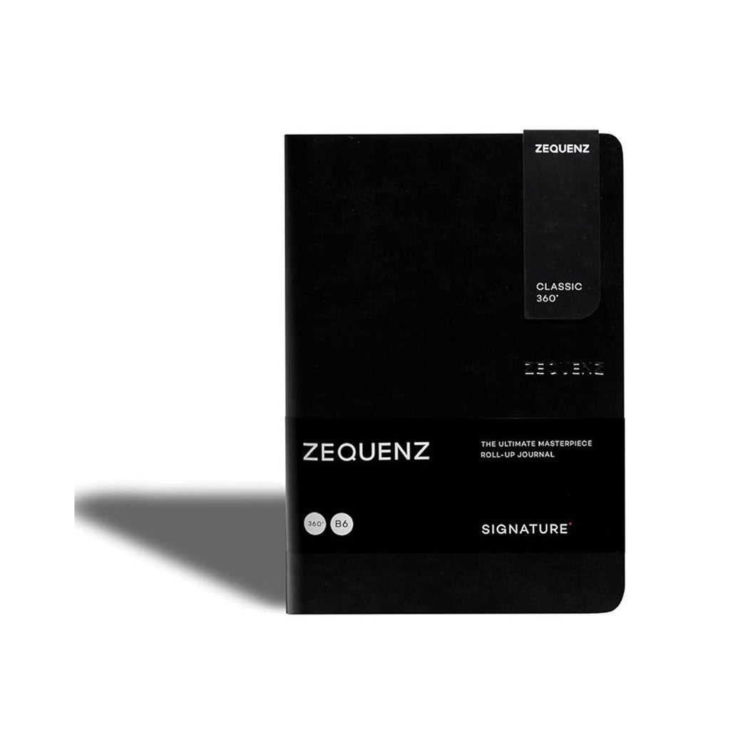 Zequenz Signature Classic B6 Ruled Notebook – Black - Satyam Collection