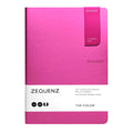 Zequenz A5 Size Magenta Pink Slim Notebook Dotted Acid Free Paper 200 Pages 80GSM 360 Degree Flexibility 100% Handmade Fountain Pen Friendly Color Series Bookmark Included